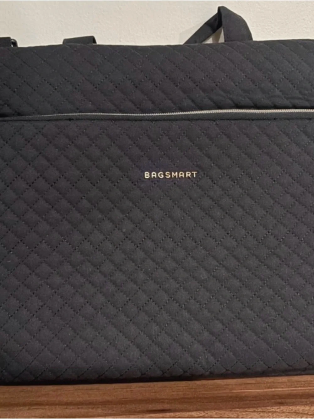 BAGSMART Quilted Laptop Bag / Briefcase – Black it